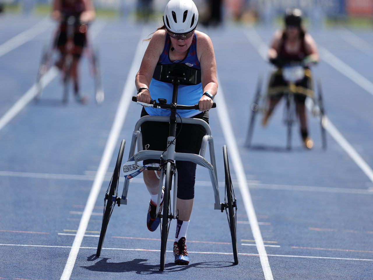 Accessible Athlete Racing on Track