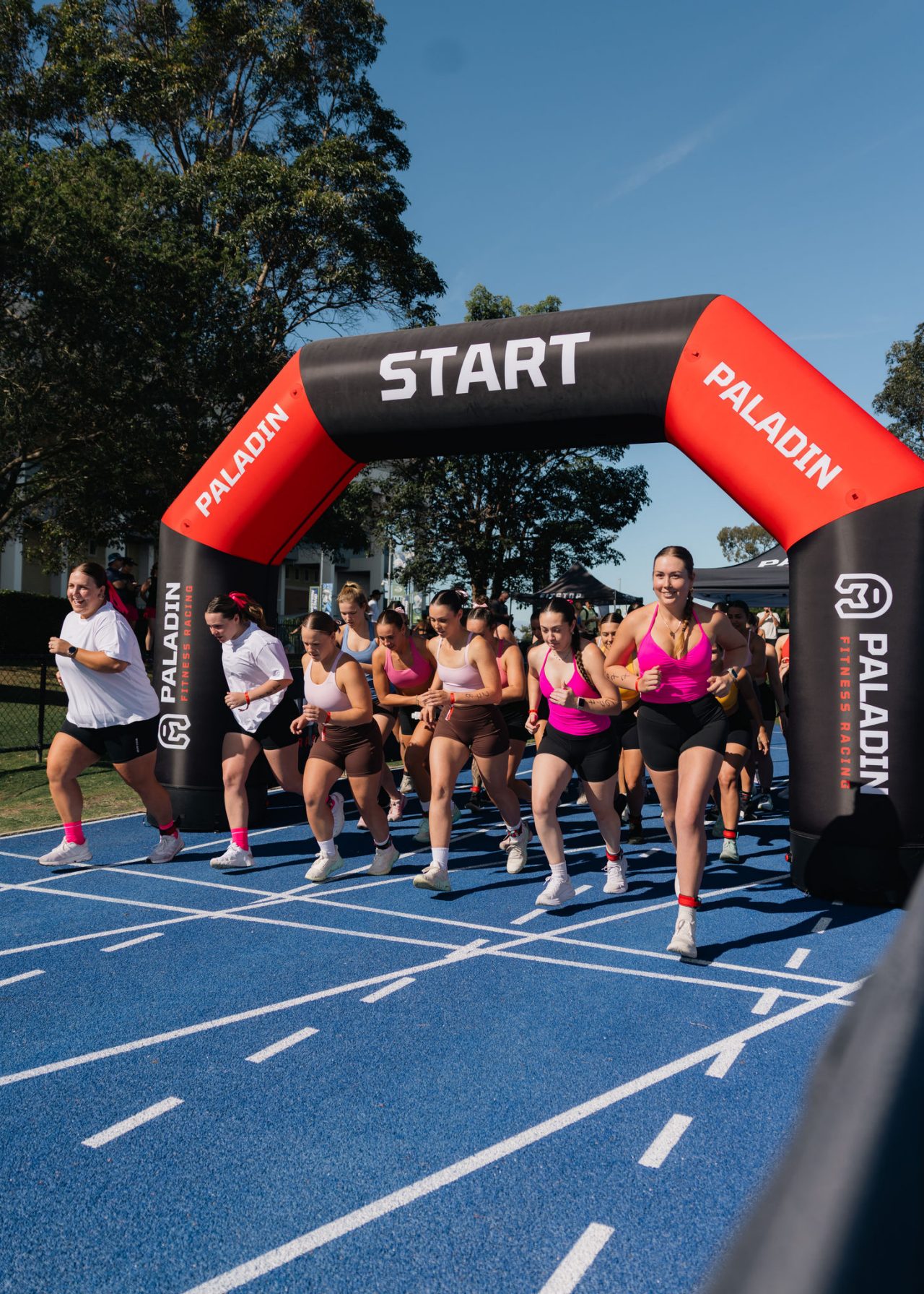 Athletes at the starting point of Paladin Brisbane 1.0
