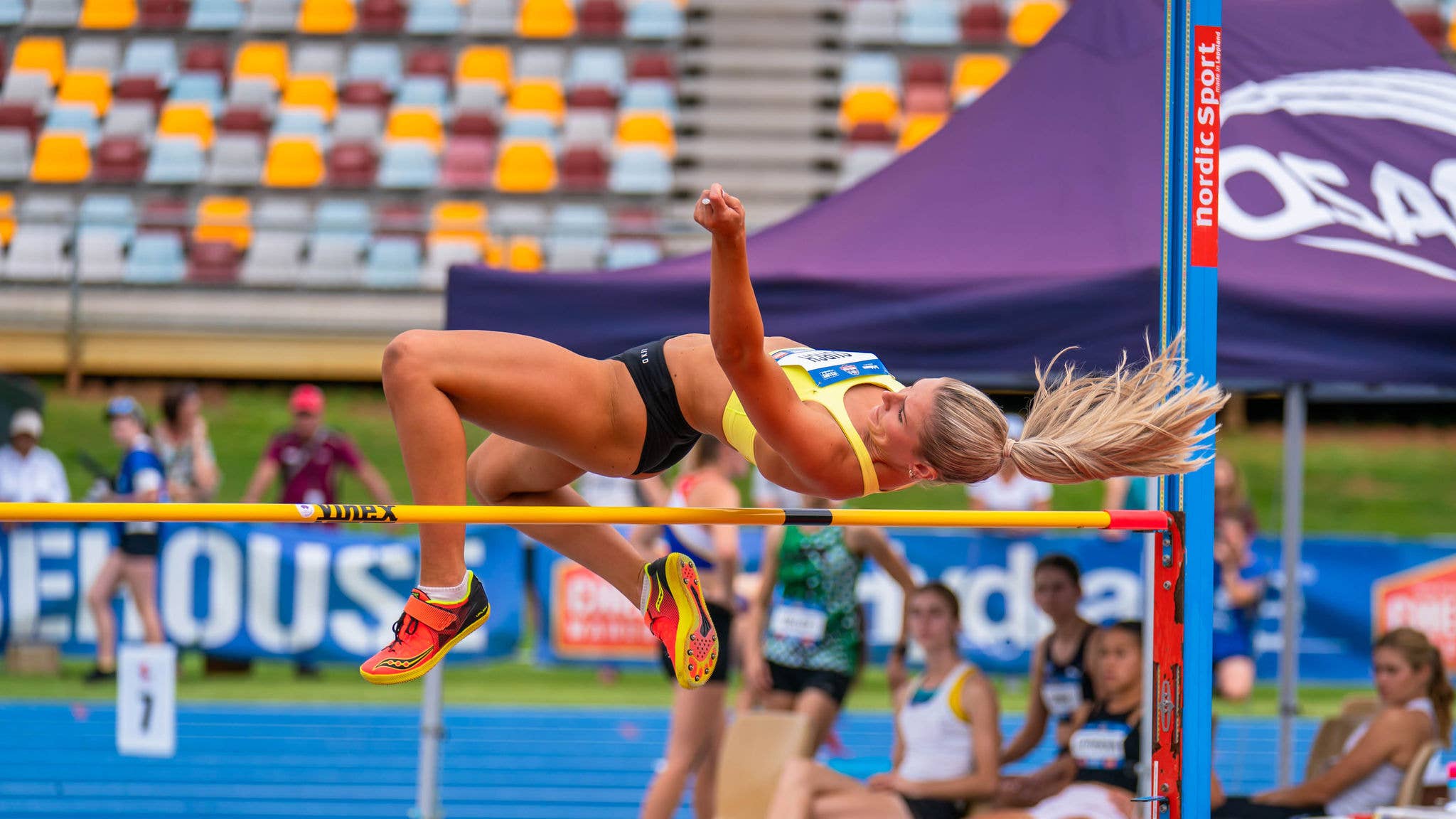 High Jump action shot