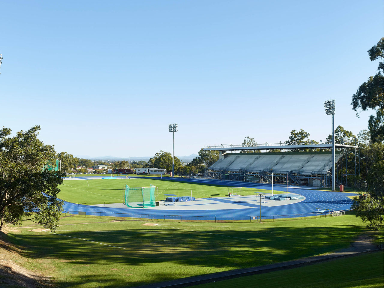 SAF Track View From North End