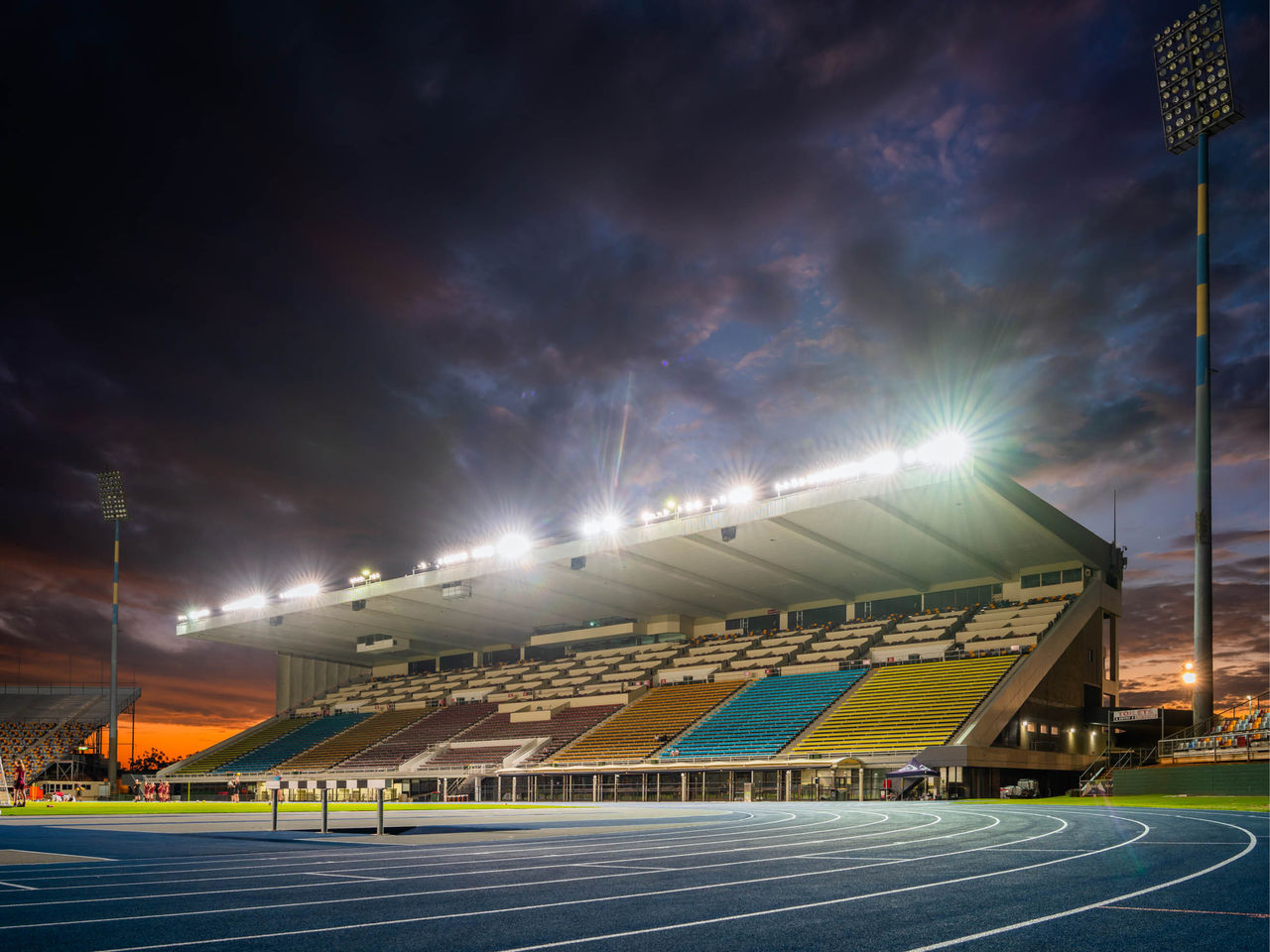 Western Stand at Night