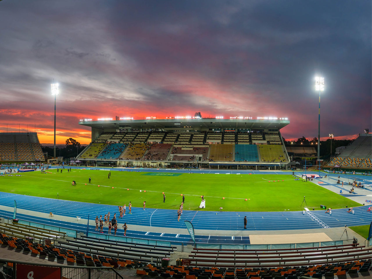 Main Stadium at sunset