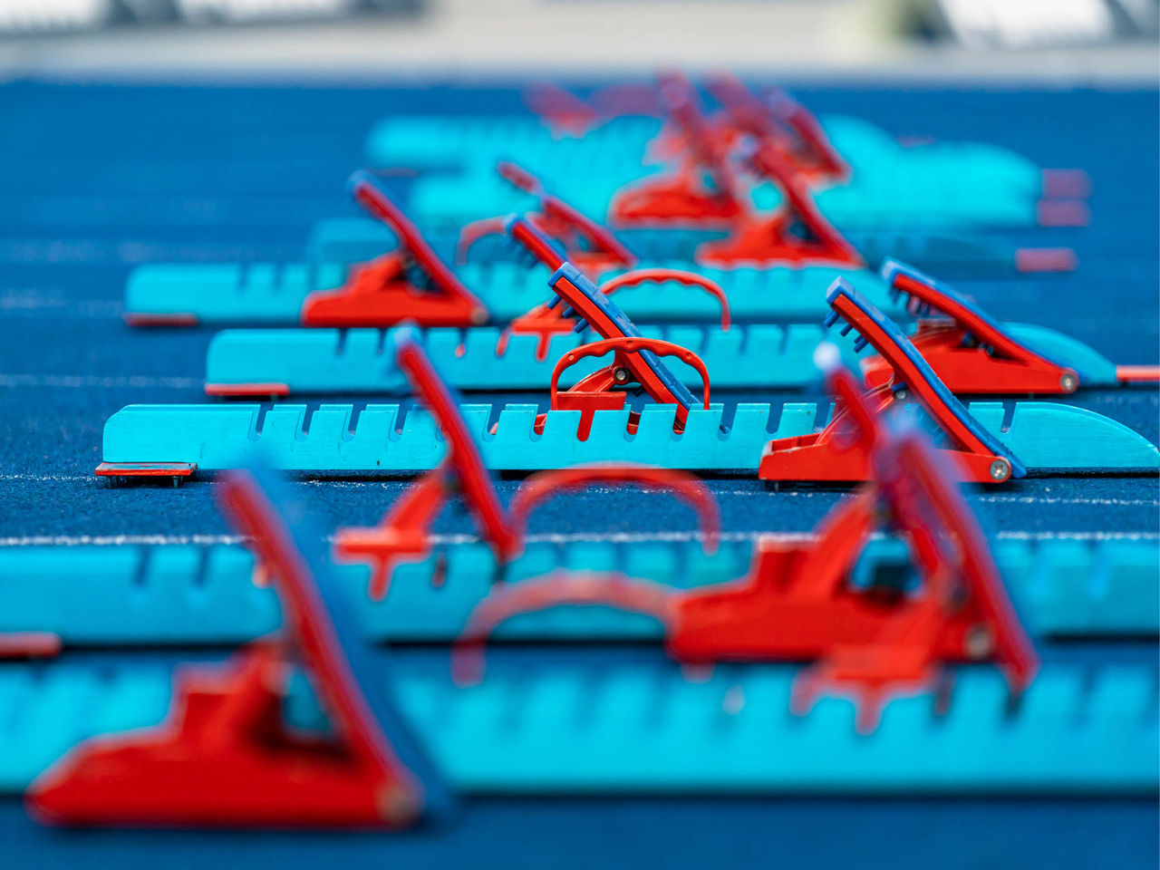 Starting Blocks on the Track