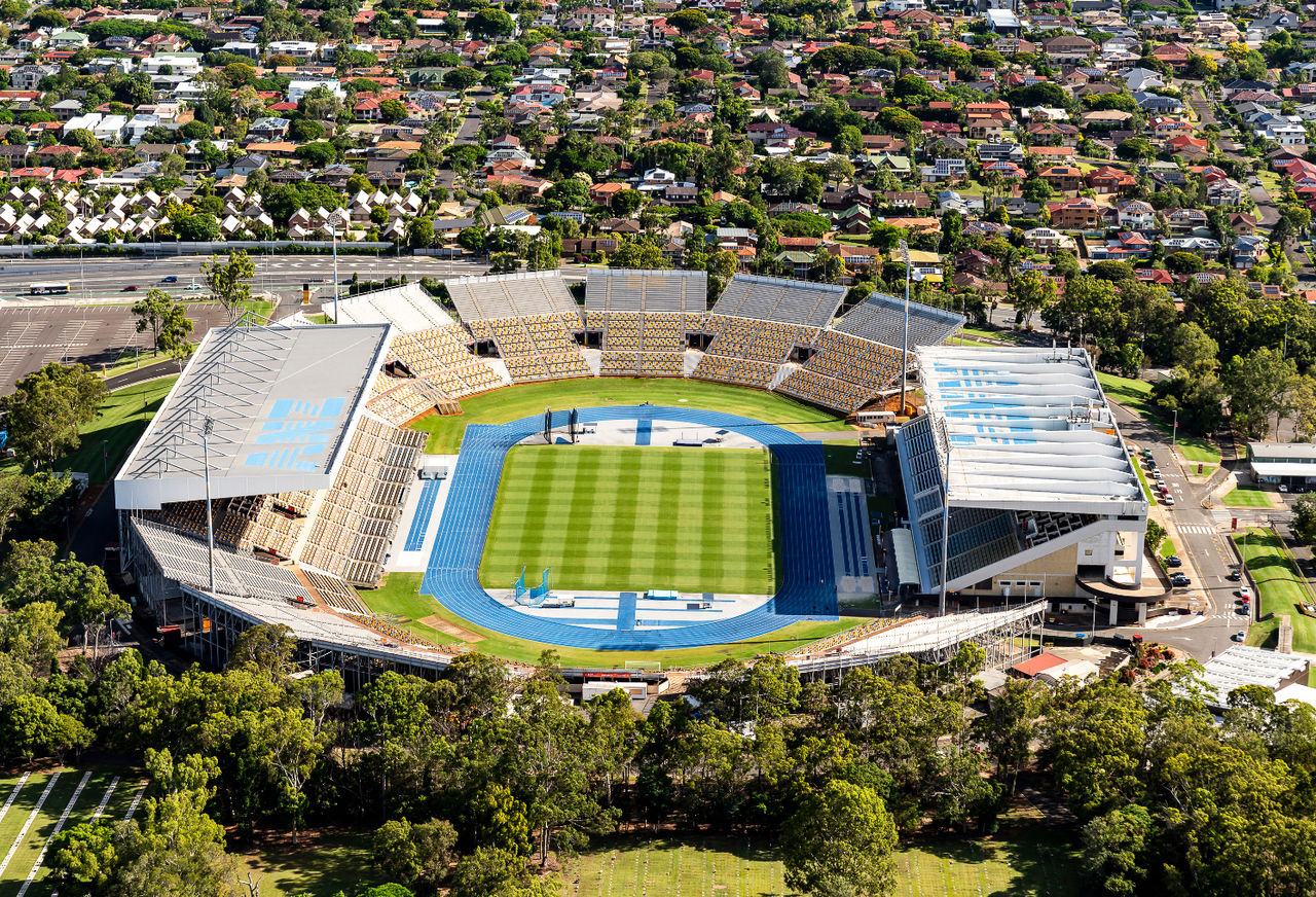 Main Stadium Aerial Shot from North